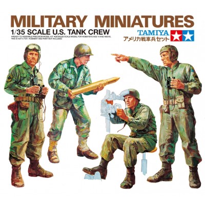 U.S. ARMY TANK CREW 4 FIGURES - 1/35 SCALE - TAMIYA 35004
